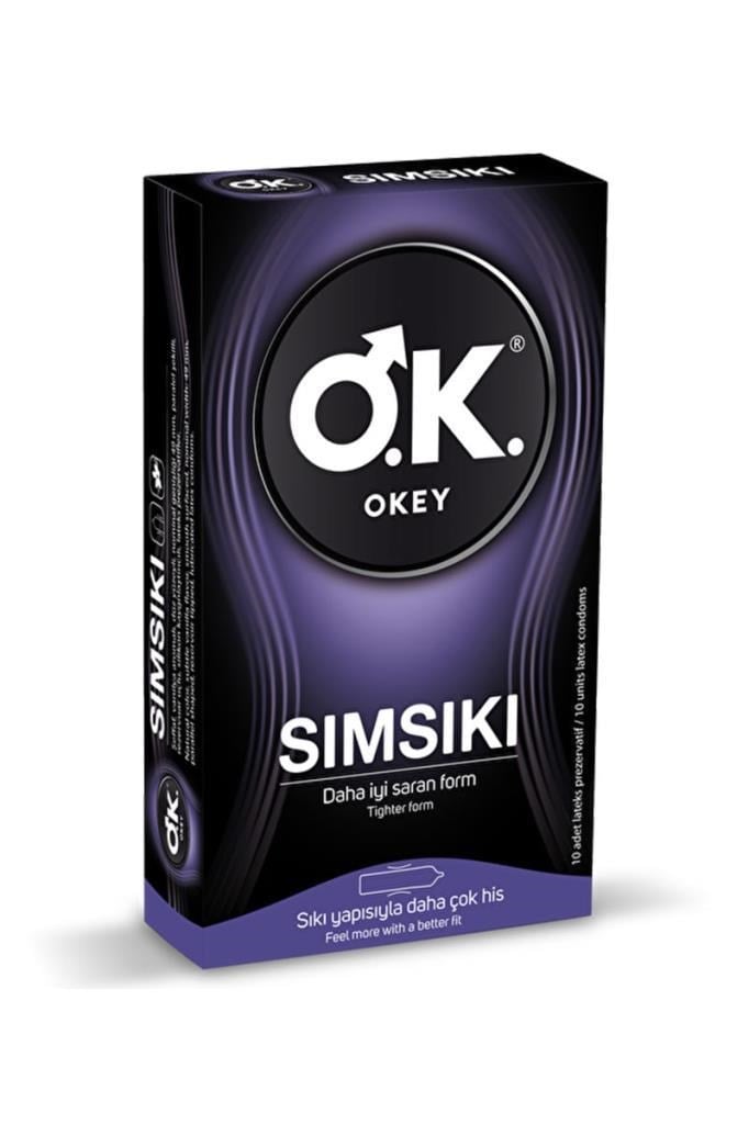 Okey Sımsıkı 10’lu Prezervatif 49 mm Vanilya | GüvenOkey Sımsıkı 10lu PrezervatifOkey