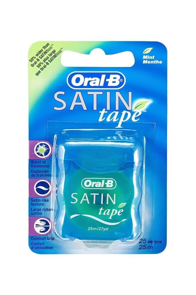 Oral-B Satin Tape Nane Aromalı 25 m Diş İpi Oral-B Satin Tape Nane Aromalı 25 m Diş İpiOral-B