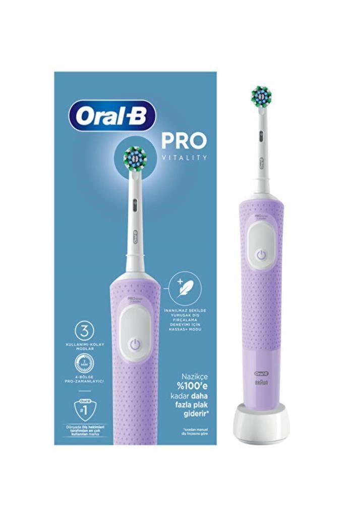 Oral-B Vitality Pro D103 Cross Action Lila Şarjlı Diş FırçasıOral-B