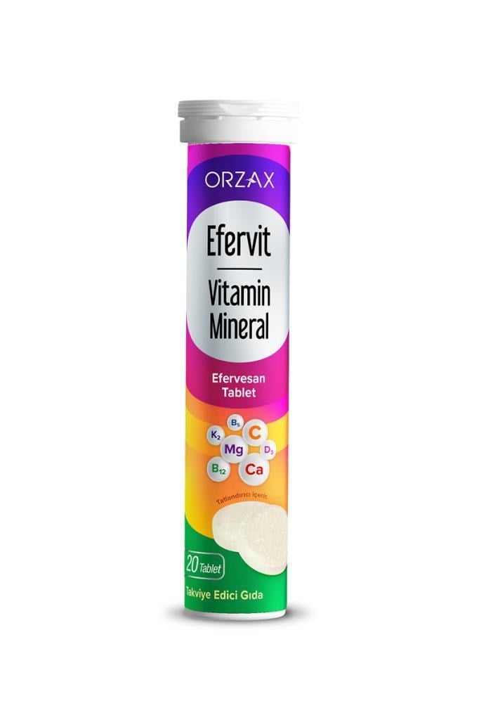 Orzax Efervit Vitamin Mineral Efervesan TabletOrzax Efervit Vitamin Mineral Efervesan TabletOrzax