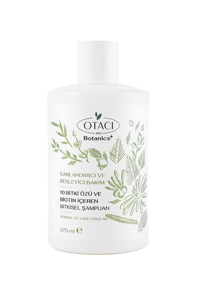 Otacı Botanics+ Canlandırıcı Biotin Şampuan 375 mlOtacı Botanics+ 10 Bitki Özü Canlandırıcı ve Besleyici 375 ml Biotin ŞampuanOtacı