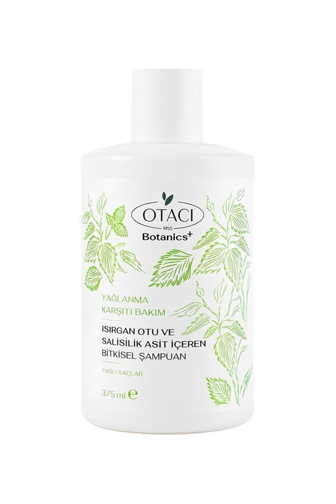 Otacı Botanics+ Yağlanma Karşıtı Şampuan 375 mlOtacı Botanics+ Isırgan Otu ve Salisilik Asit içeren 375 ml Yağlanma Karşıtı ŞampuanOtacı