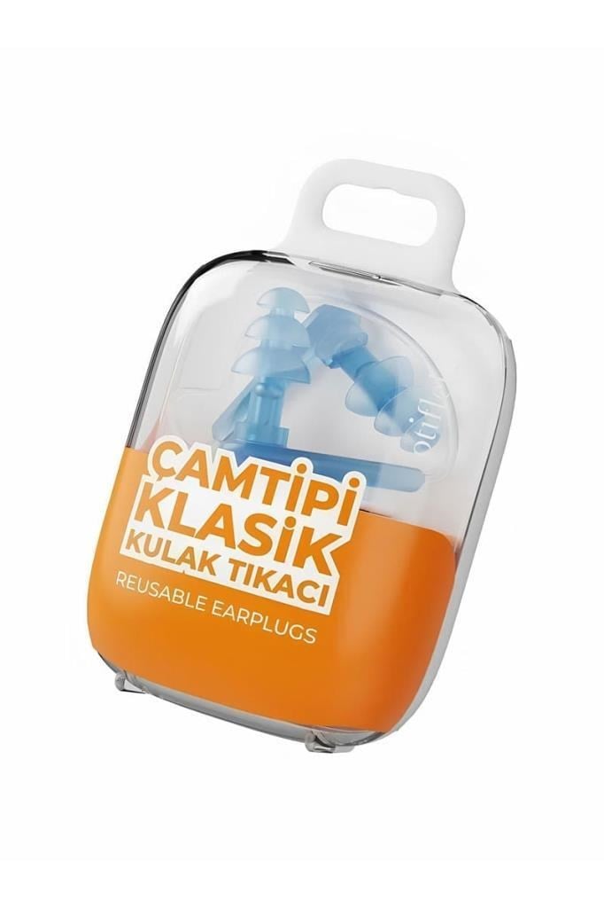 Otifleks Cam Tipi Klasik Kulak Tıkacı 2'li Small Otifleks Çam Tipi Klasik Kulak Tıkacı 2li İpli (Small)Otifleks