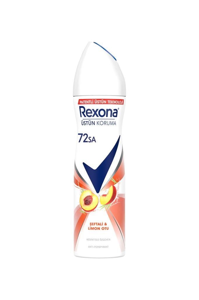 Rexona Deo Sprey Şeftali Limon 150 ml Kadın Rexona Deo Sprey Bayan Şeftali+Limon 150ml 72saatRexona