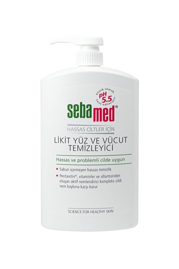 Sebamed Likit Liquid Face & Body Wash 1000 mlSebamed Likit 1000 ml Yüz ve Vücut Temizleme JeliSebamed