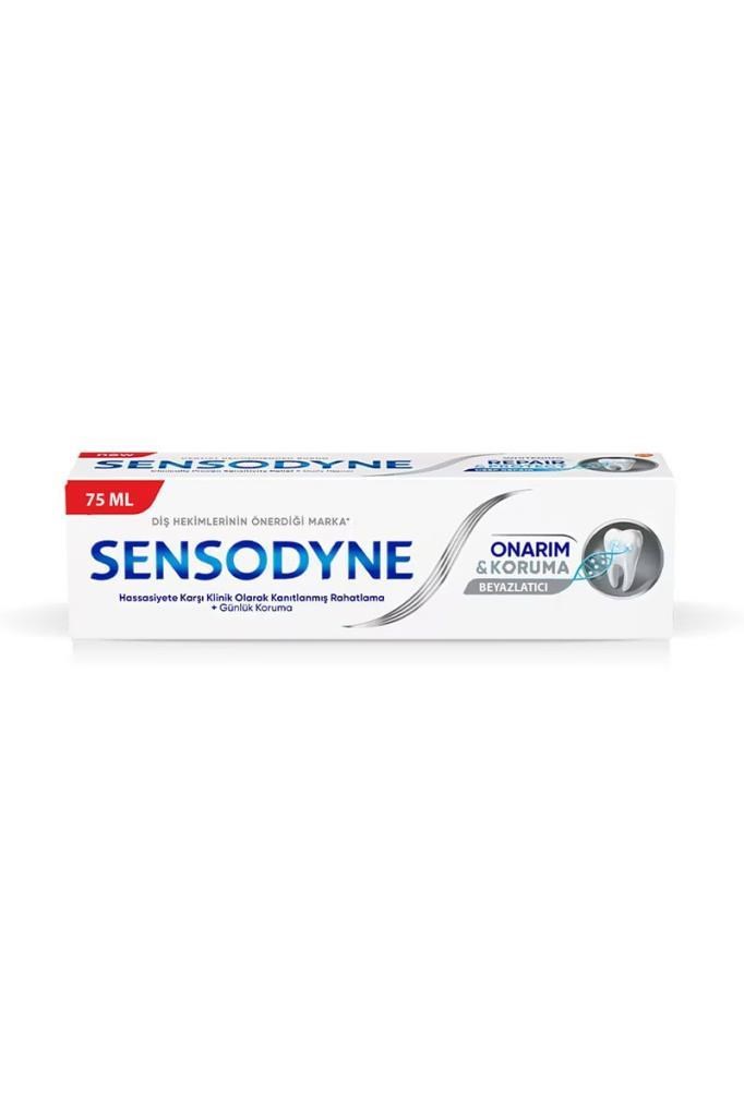 Sensodyne Onarım ve Koruma 75 ml Diş Macunu Sensodyne Onarım ve Koruma Beyazlatıcı Florürlü Diş Macunu 75 mlSensodyne
