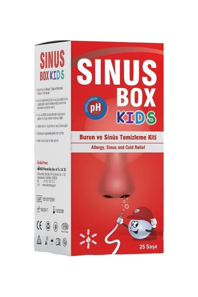 Sinusbox Kids Burun Temizleme Kiti 25 Saşe Sinusbox Kids Burun Temizleme KitiSınus box