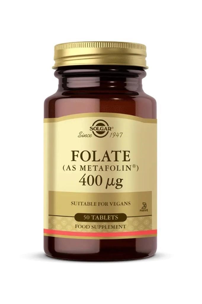 Solgar Folate 400 mcg 50 Tablet | Folat Takviyesi    Solgar Folate 400 mg 50 TabletSolgar