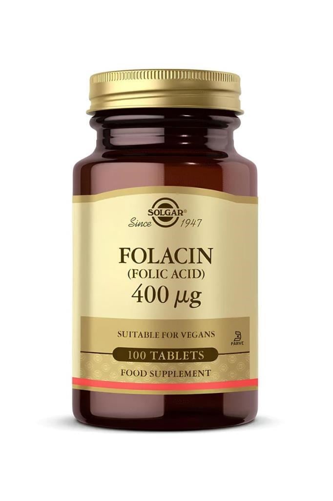 Solgar Folic Acid 400 mcg 100 Tablet | Folik Asit   Solgar Folic Acid 400 mg 100 TabletSolgar