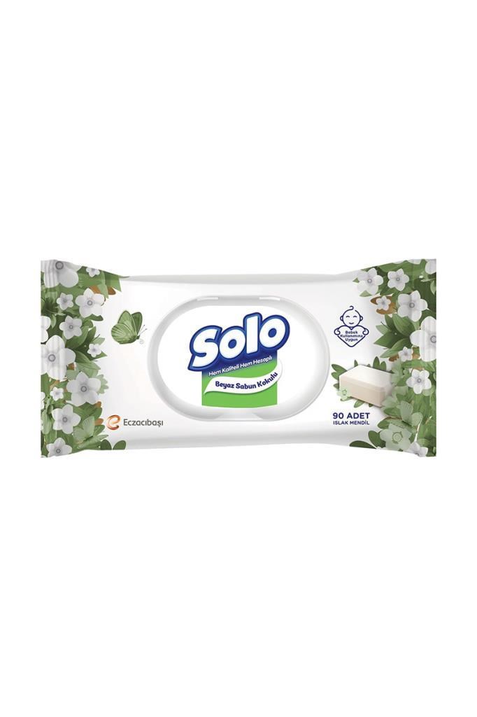 Solo Beyaz Sabun Kokulu 90 Yaprak Islak MendilSolo