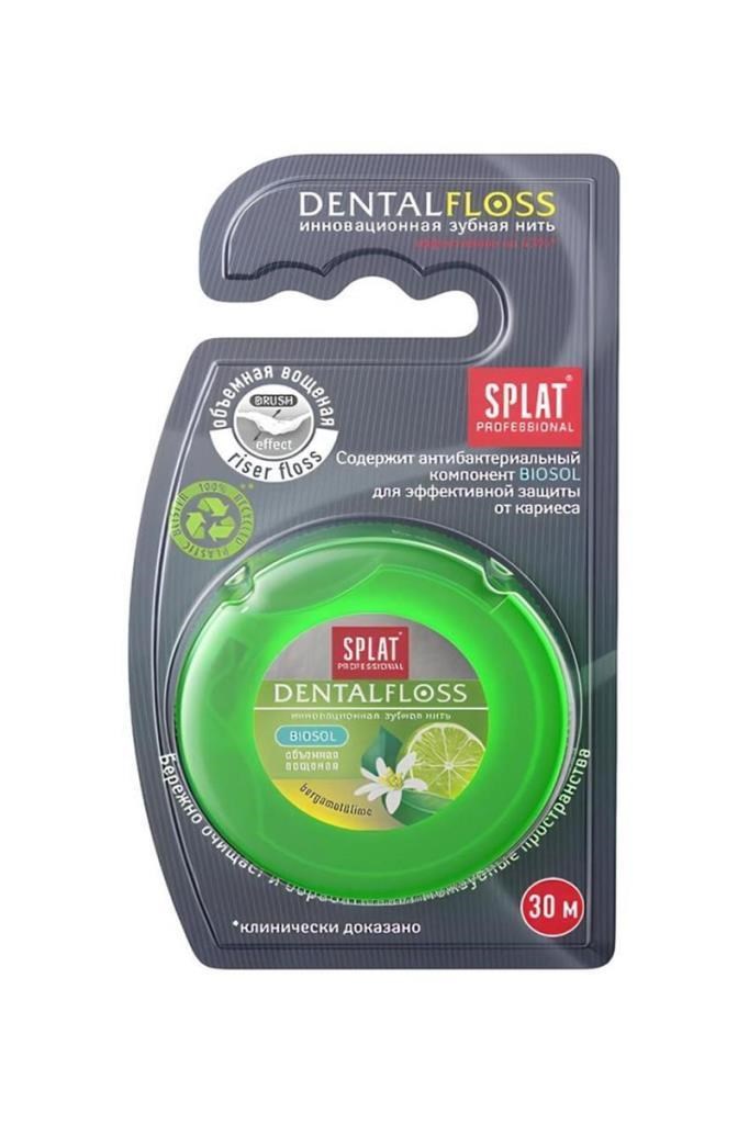 Splat | Bergamot ve Limon Aromalı 30 m | Diş İpi Splat Bergamot ve Limon Aromalı 30 m Diş İpiSplat