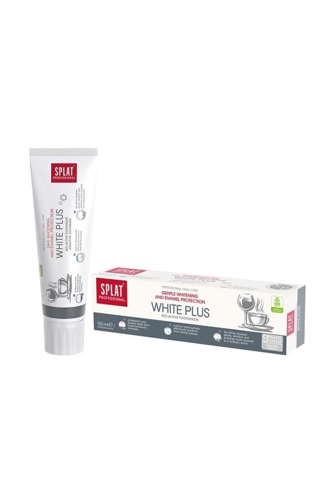 Splat Professional | White Plus Diş Macunu 100 ml Splat Professional White Plus Beyazlatıcı 100 ml Florürlü Diş MacunuSplat