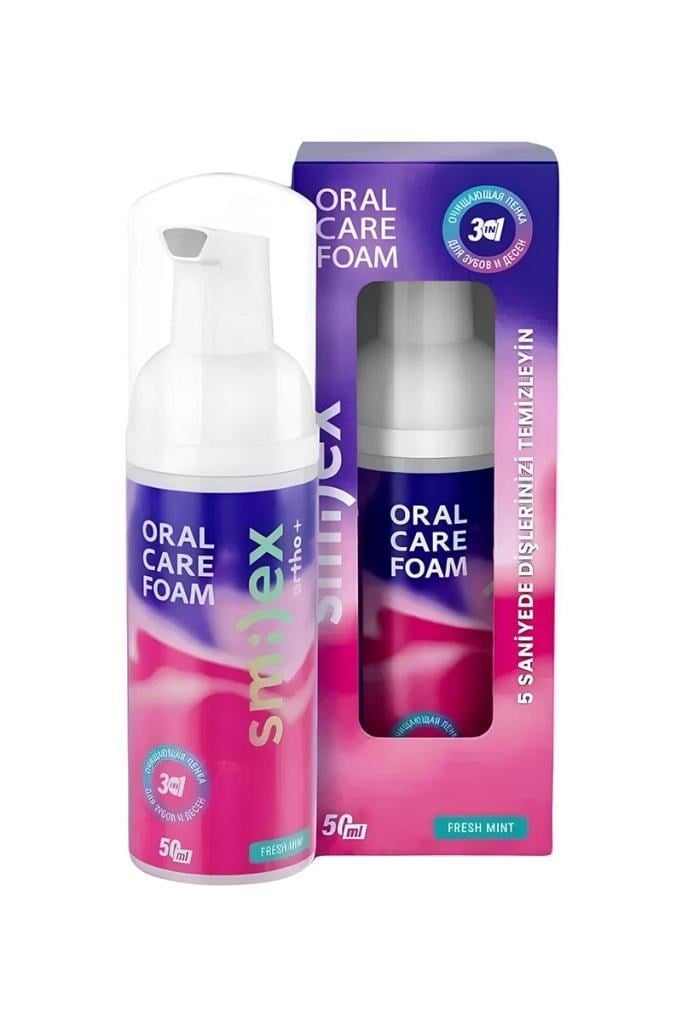 Ağız Temizleme Köpüğü | Splat Smilex Ortho+ 50 ml SPLAT SMİLEX ORTHO+ AĞIZ TEMİZLEME KÖPÜĞÜSplat