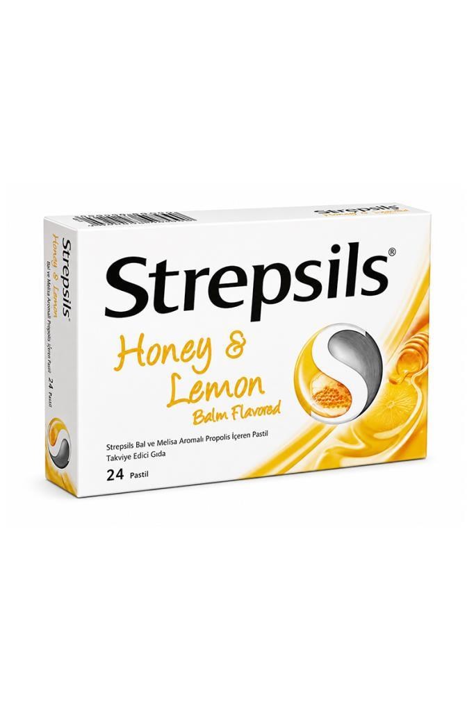 Strepsils Bal ve Limon Aromalı 24 Pastil Strepsils Bal ve Limon Aromalı 24lü PastilStrepsils