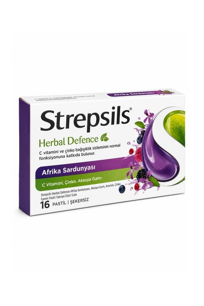 Strepsils Herbal Defence Afrika Sardunyası 16lı PastilStrepsils