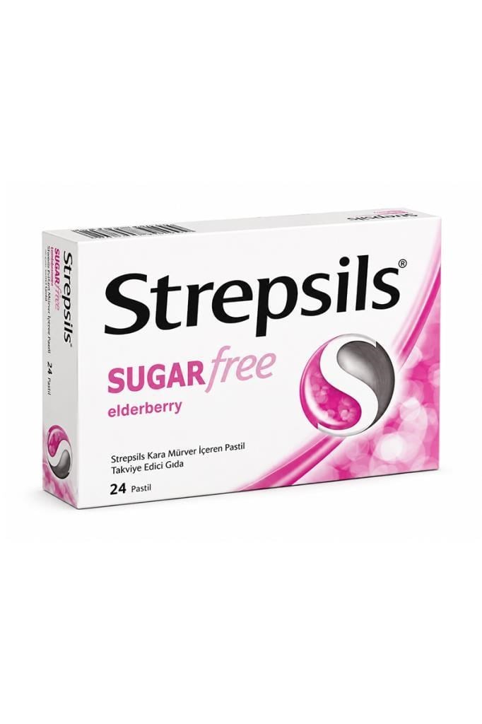 Strepsils Şekersiz Elderberry 24 PastilStrepsils