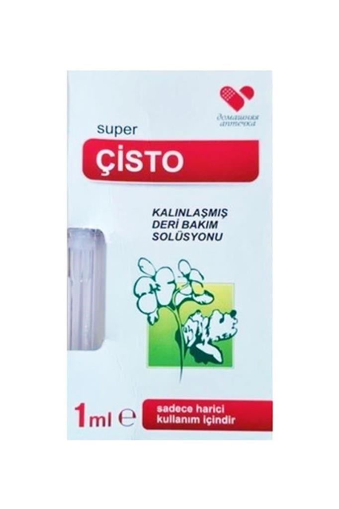 Super Cisto Cilt Bakım Solüsyonu 10 ml Süper Çisto Kalınlaşmış Deri Bakım Solüsyonu, (Siğil, Nasır)Çisto