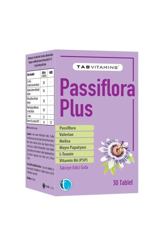 Tabvitamins Passiflora Plus 30 TabletTabvitamins Passiflora Plus 30 TabletTabvitamins