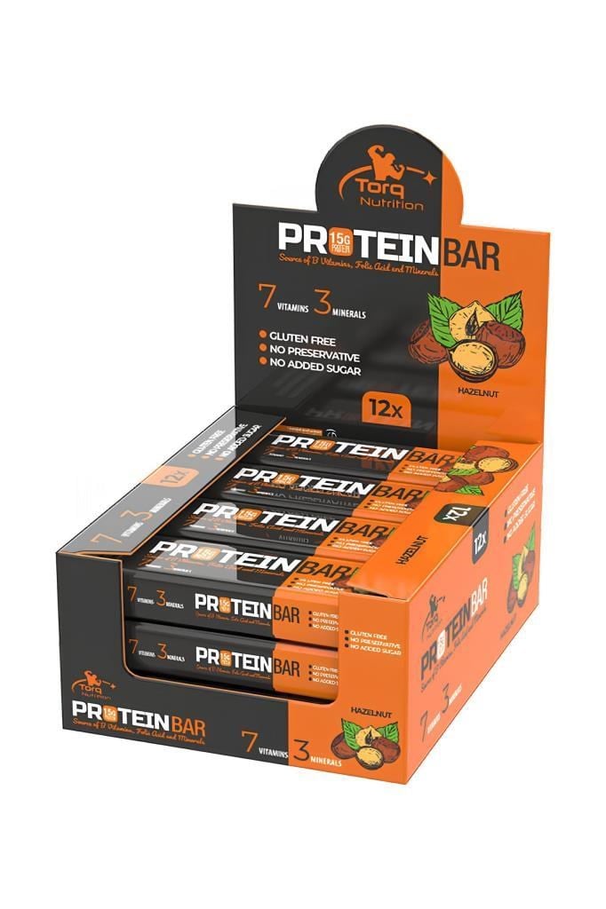 Torq Nutrition Protein Bar Fındık 50 Gr - 12 Adet | Hızlı KargoTorq Nutrition Protein Bar Fındık 50 Gr - 12 AdetTorq Nutrition