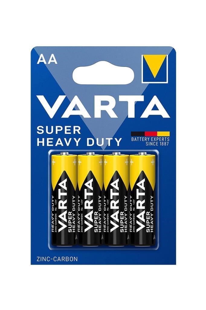Varta Super Heavy Duty 4lü Çinko Karbon AA Kalem PilVarta Super Heavy Duty 4lü Çinko Karbon AA Kalem PilVarta