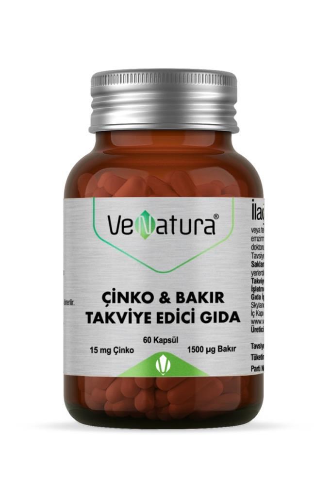 Venatura Çinko Bakır 60 Kapsül Fiyatı, YorumlarıVenatura Çinko Bakır 60 KapsülVenatura