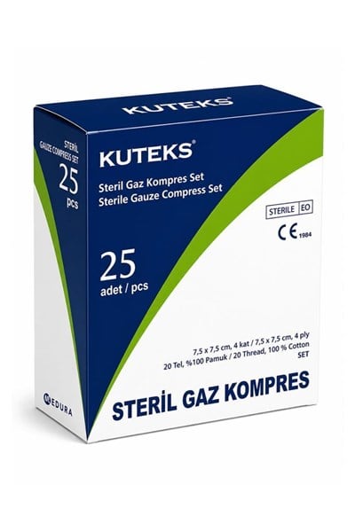 Kuteks Gaz Kompres 7,5 X 7,5 cm 25 AdetKuteks Gaz Kompres 7,5 X 7,5 cm 25 AdetKuteks