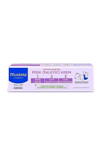 Mustela Vitamin Barrier 100 ml Pişik Kremi | Satın AlMustela Vitamin Barrier 1.2.3 Pişik Kremi 100 mlMustela