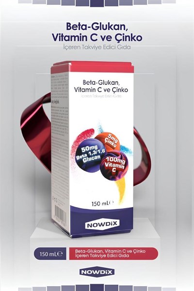 Nowdix  Beta Glukan Vitamin C Çinko Şurup 150 ml