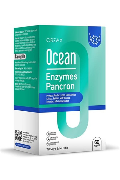 Ocean Enzymes Pancron 60 Kapsül