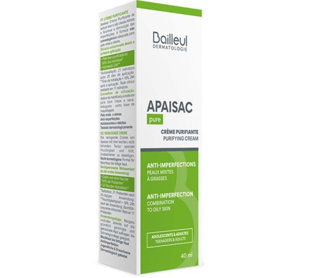 Bailleul Apaisac Arındırıcı Bakım Kremi 40 ml Biorga Apaisac Arındırıcı Cilt Bakım Kremi 40 mlBiorga