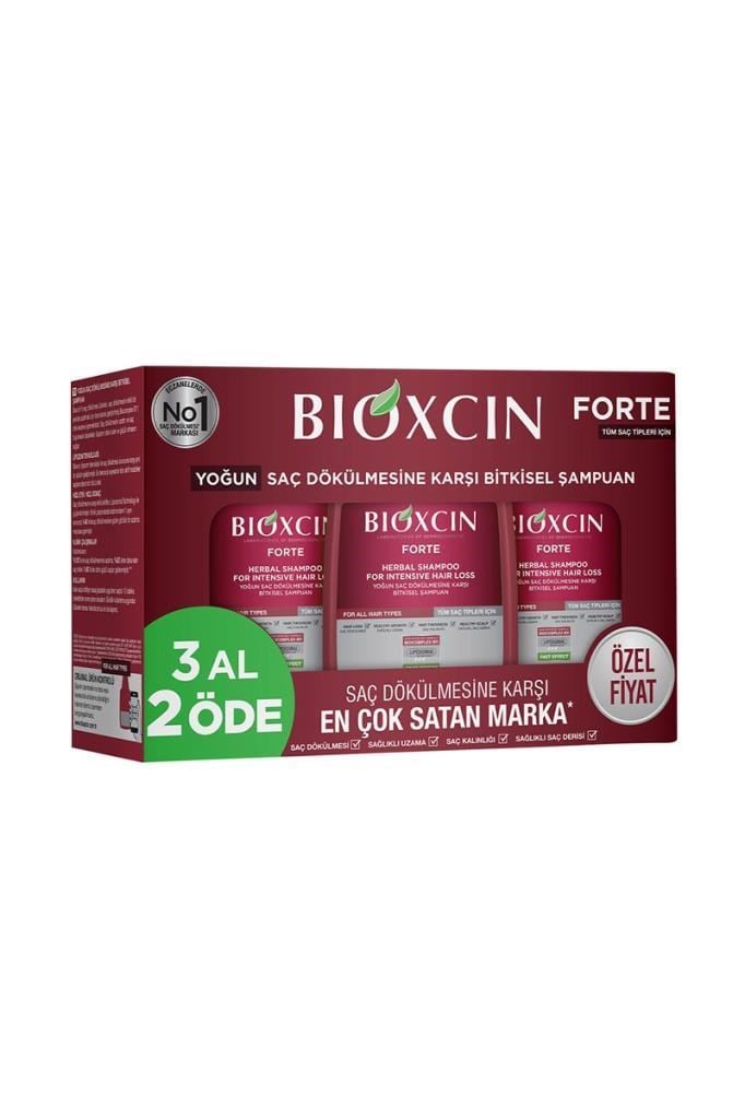 Bioxcin Forte Şampuan 3 Al 2 Öde Avantajlı PaketBioxcin Forte Şampuan 3 Al 2 ÖdeBioxcin