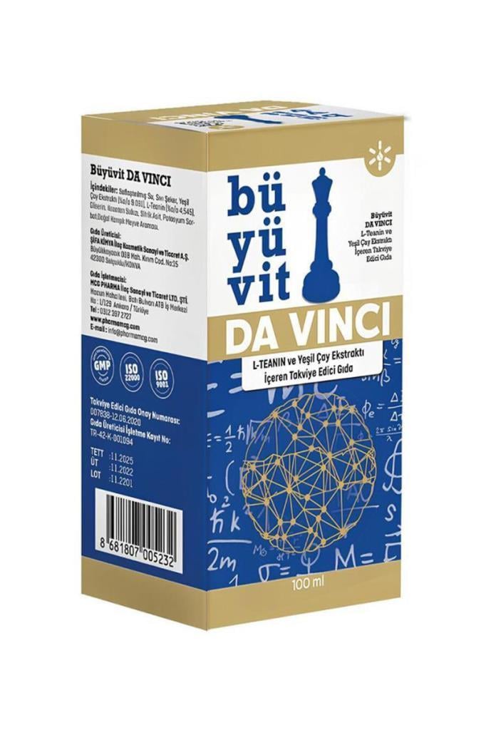 Büyüvit Da Vinci 100 ml Sıvı Takviye | Fiyat ve YorumlarBüyüvit Da Vinci 100 mlBüyüvit