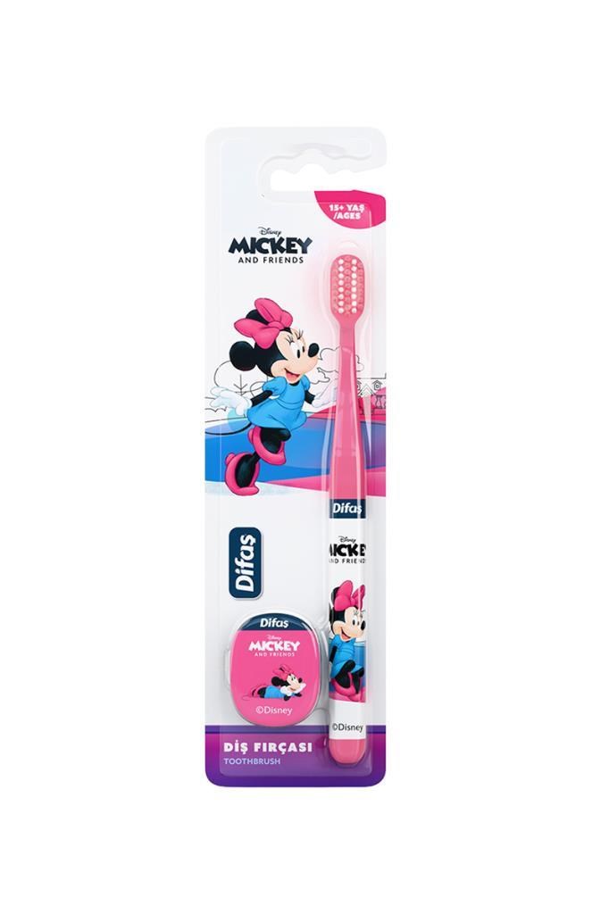 Difaş Disney Lisanslı Mınnıe 15+ Yaş Orta Çocuk Diş FırçasıDifaş