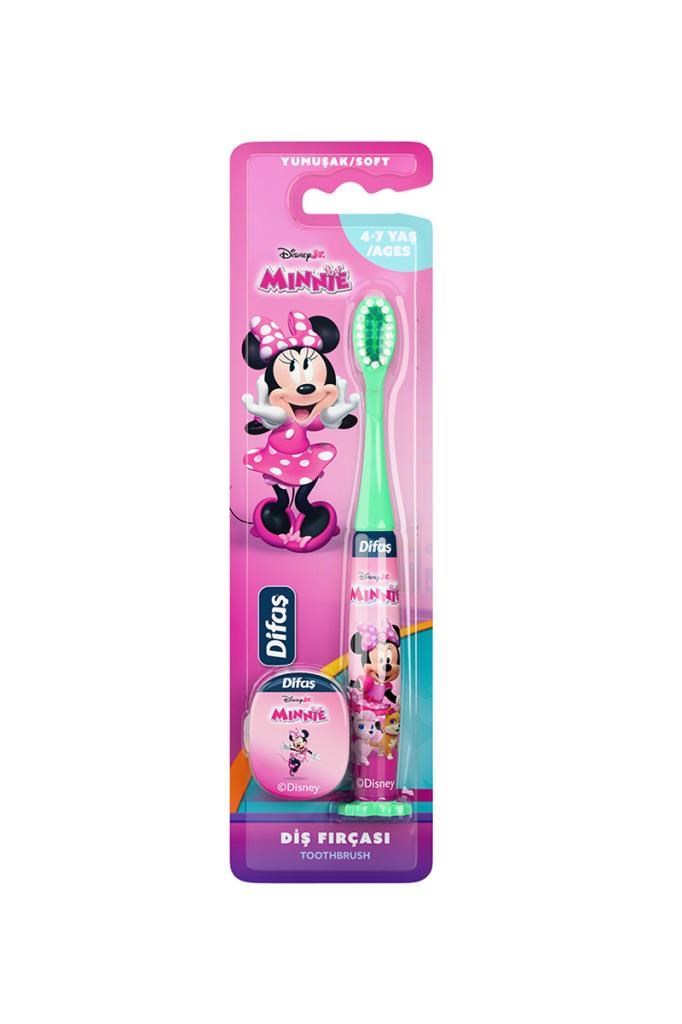 Difaş Disney Lisanslı Mınnıe 4-7 Yaş Çocuk Diş FırçasıDifaş