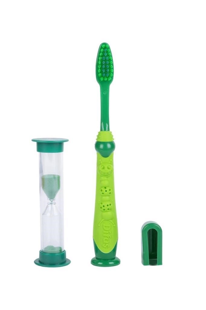 Difas Friendly Yeşil Kum Saatli Çocuk Diş FırçasıDifaş Friendly Kum Saatli Çocuk Diş FırçasıDifaş