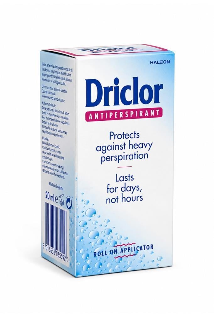 Driclor Antiperspirant Roll-On 20 mlDriclor Terleme Karşıtı Roll On 20 mlDriclor