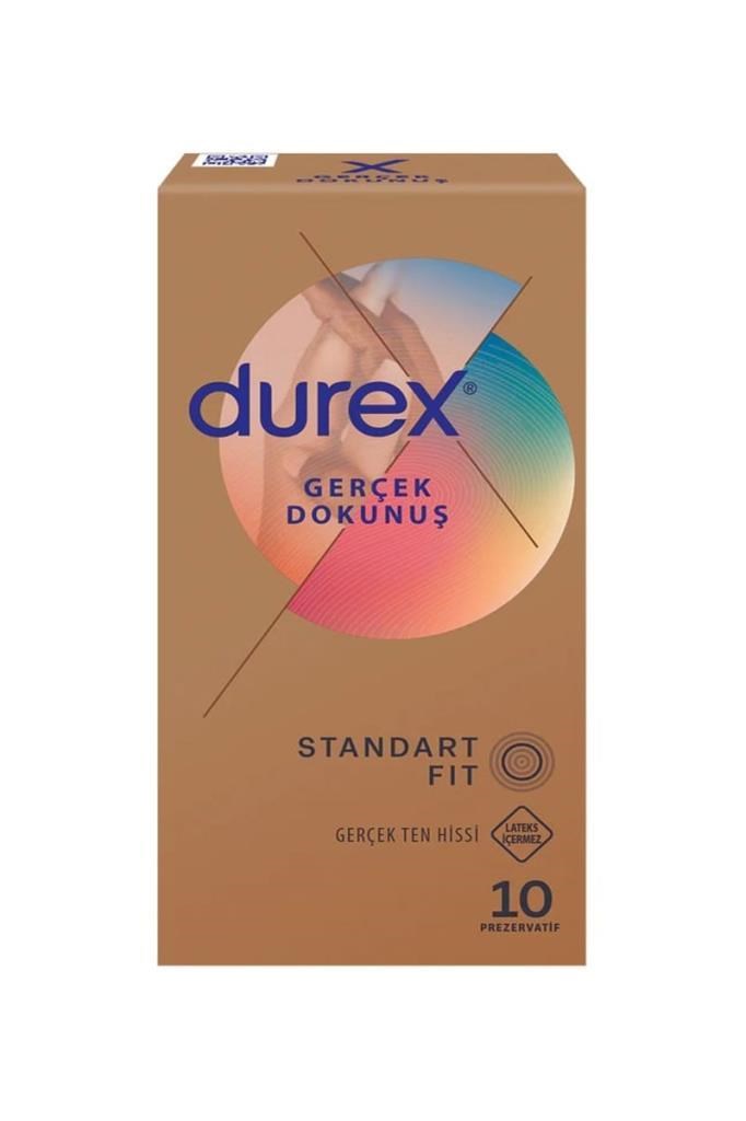 Durex Gerçek Dokunuş Gerçek Ten Hissi Prezervatif 10lu Standar FitDurex Gerçek Dokunuş 10lu PrezervatifDurex