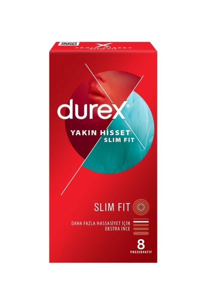 Durex Yakın Hisset Slim Fit Extra İnce 8’liDurex Yakın Hisset Slim Fit Extra İnce 8liDurex