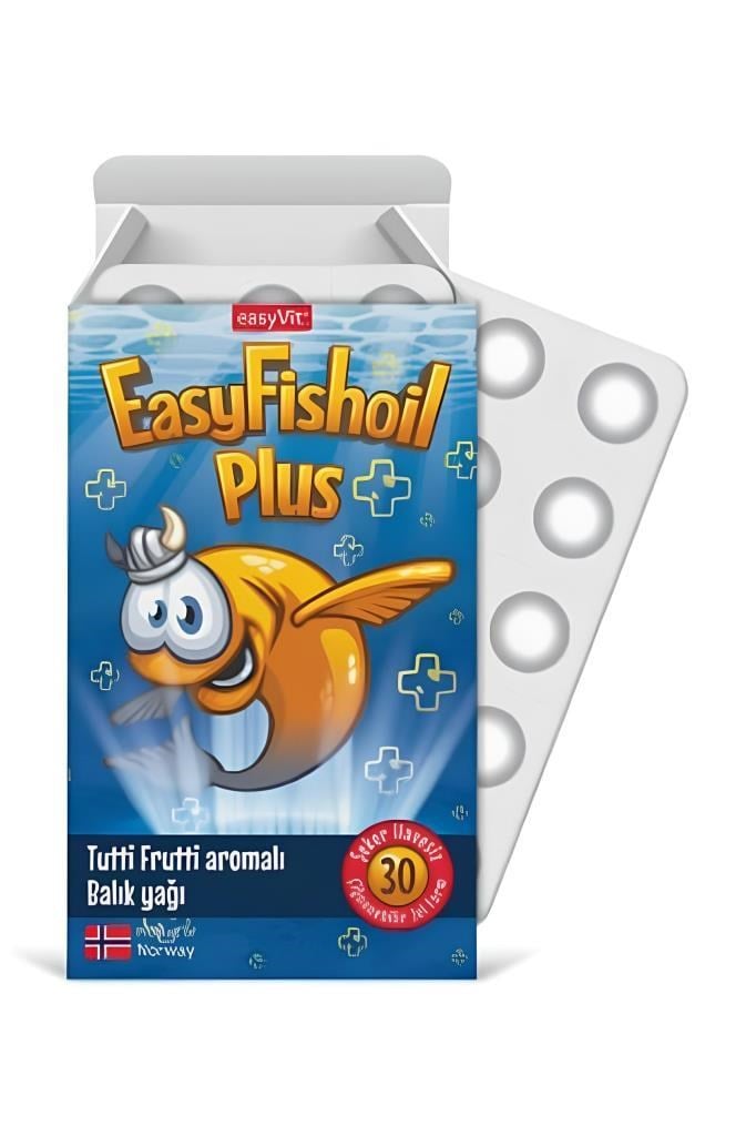 EasyVit EasyFishoil Plus 30 Tablet Balık YağıEasyVit EasyFishoil Plus 30 TabletEasy Fishoil