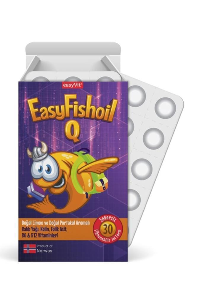 Easyvit Easyq Kids Omega 3 Kolin 30 TabletEasyvit Easyq Kids Omega 3 Kolin Vitamin 30 TabletEasy Fishoil