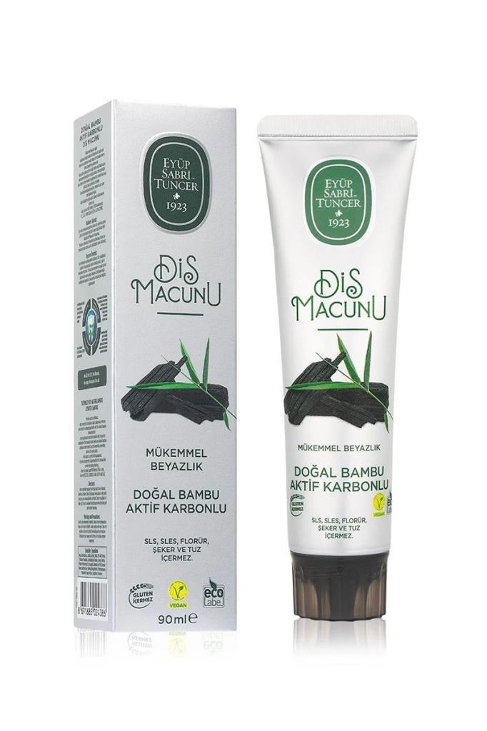 Eyüp Sabri Tuncer Doğal Bambu 90 ml Florürsüz Diş MacunuEyüp Sabri Tuncer Doğal Bambu Aktif Karbonlu Beyazlatıcı 90 ml Florürsüz Diş MacunuEyüp Sabri Tuncer