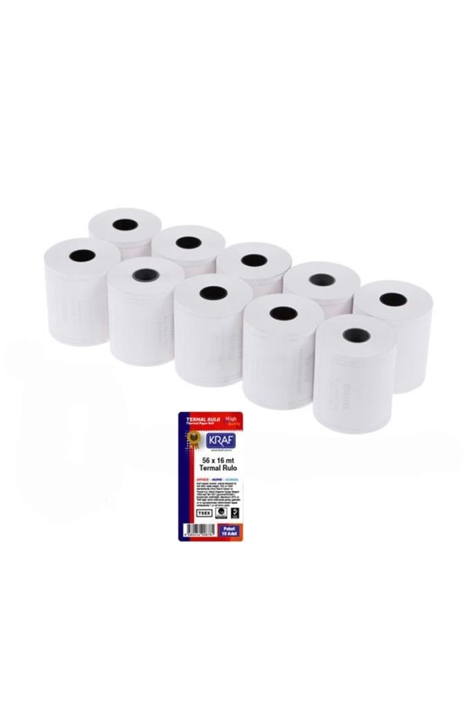 Kraf Rulo Termal 56mmx16m 10lu FiyatlarıKraf Rulo Termal 56mmx16m 10luTermal Rulo