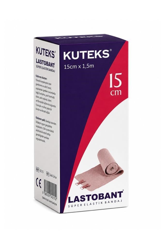 Kuteks Bandaj 15 cm Elastik Sargı Bandı  Kuteks Bandaj 15 cmKuteks