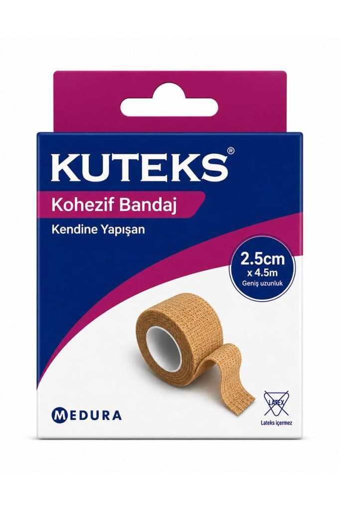 Kuteks Bandaj Kendinden Yapışkanlı 2,5 CmKuteks Bandaj Kendinden Yapışkanlı 2,5 CmKuteks