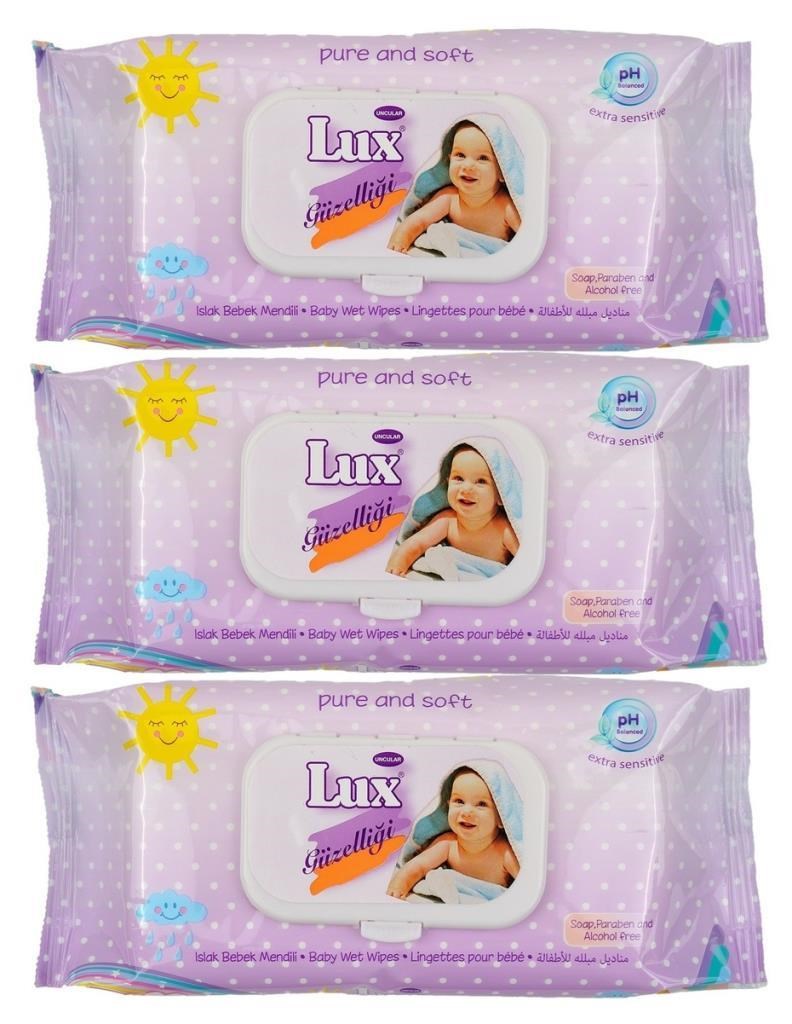 Lux Bebek Islak Mendil 56 Yaprak 3 Adet  Lux Bebek Islak Mendil Bebe 56 Yaprak - 3 AdetLUX