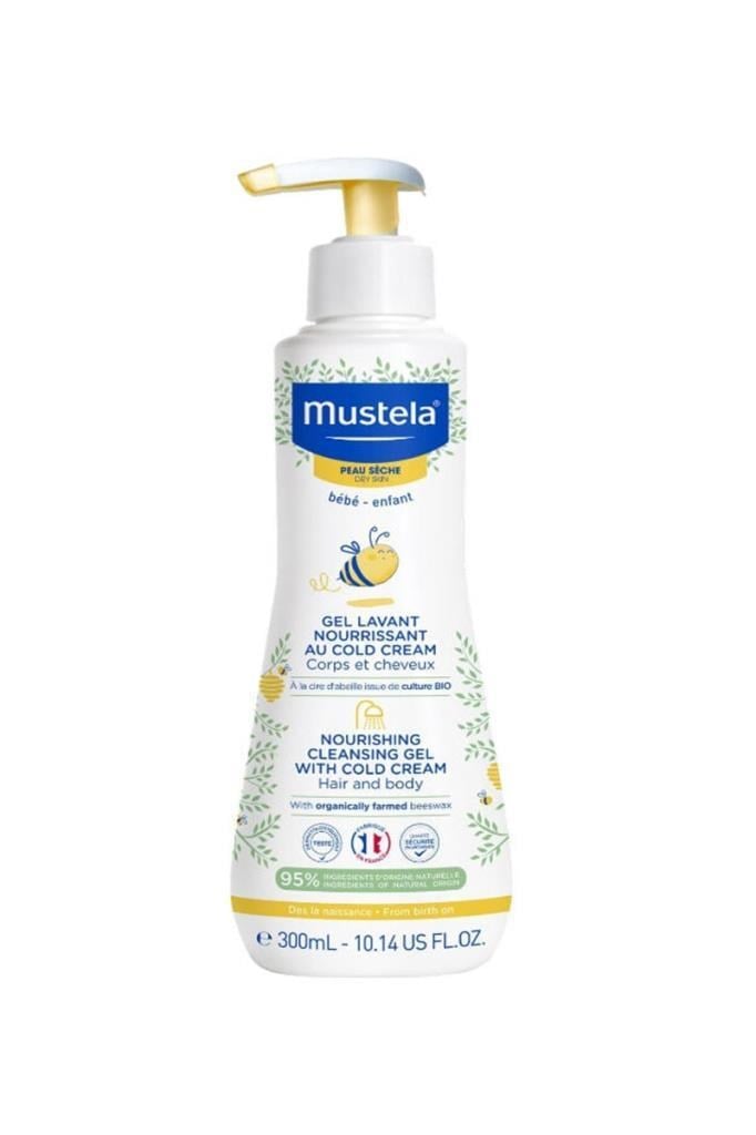 Mustela Cold Cream Temizleme Jeli 300 ml    Mustela Cold Cream İçeren Besleyici Temizleme Jeli 300 mlMustela