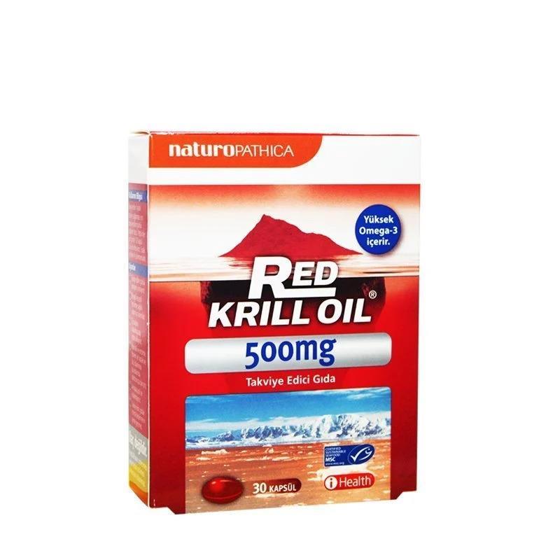 Red Krill Oil 500 mg 30 Kapsül | NaturopathicaNaturopathica Red Krill Oil 500 mg 30 KapsülIHealth