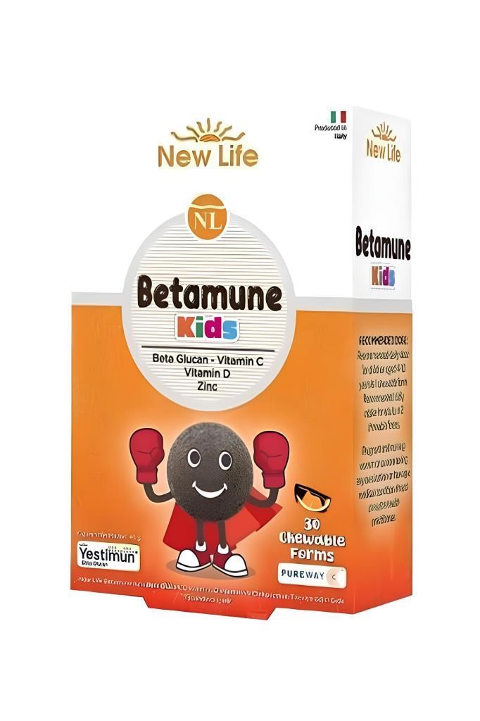 New Life Betamune Kids 30 Çiğneme Tablet  New Life Betamune Kids 30 Çiğneme TabletNew Life