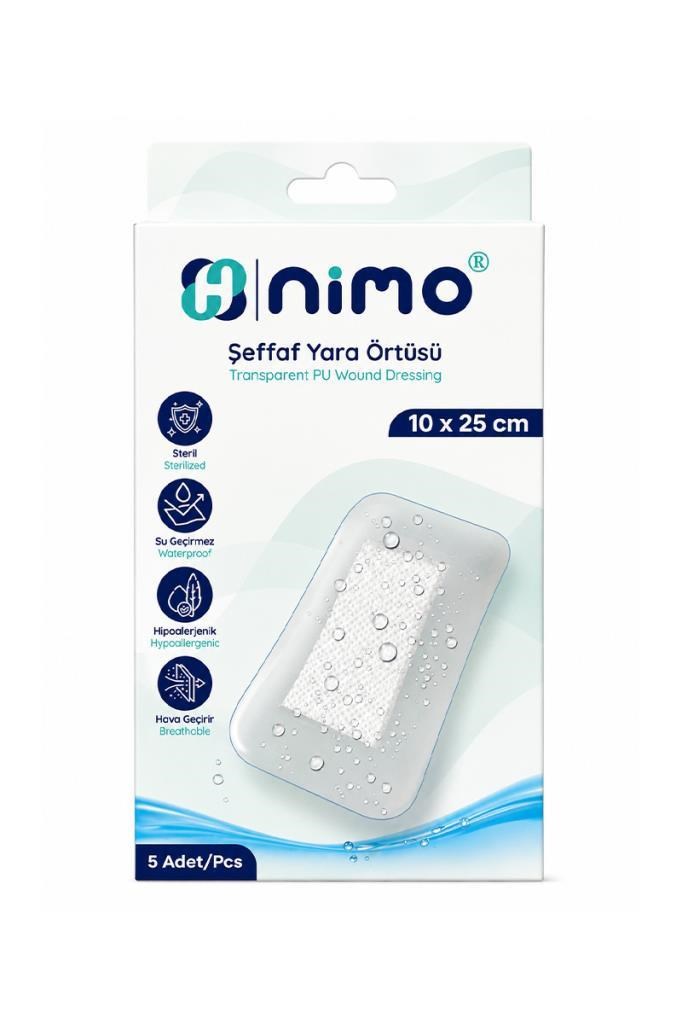 Nimo Şeffaf Yara Örtüsü 10x25 cm 5liNimo