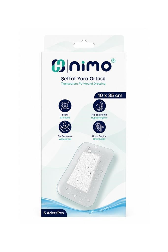 Nimo Şeffaf Yara Örtüsü 10x35 cm 5liNimo
